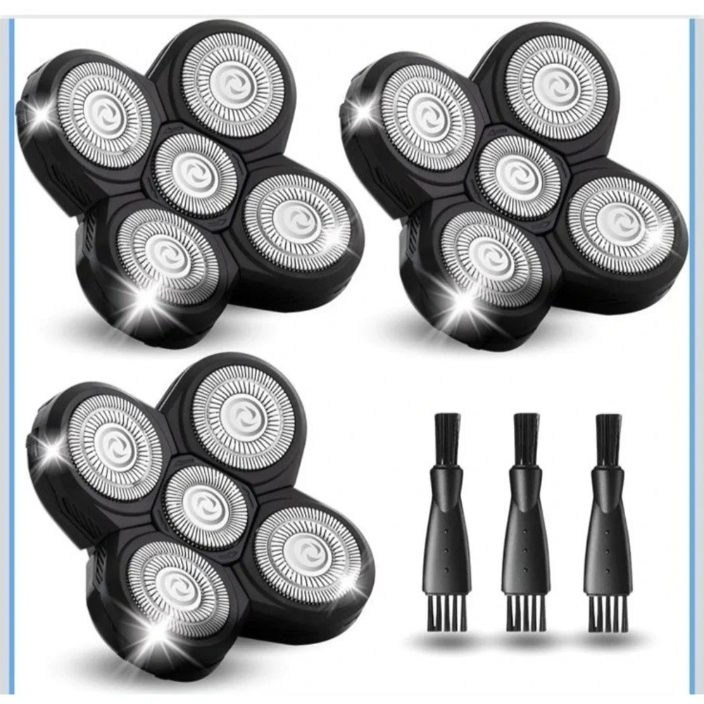 3 Pcs Blades Refills Compatible with Freebird Head Shaver, 5 Blades Shaver Repla